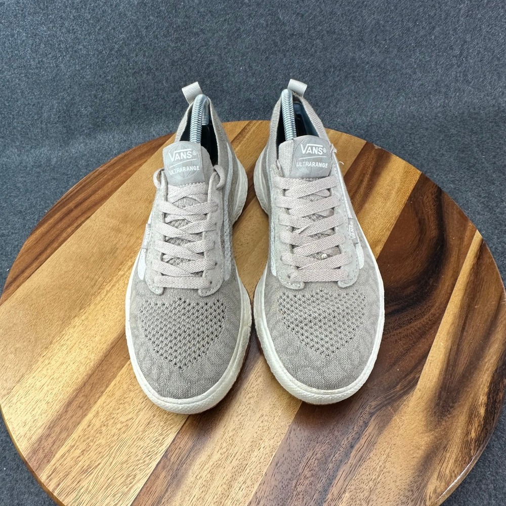 Vans UltraRange VR3 Sneakers Chinchilla Beige Gray Knit Womens 9 Mens 7.5 - Picture 4 of 11